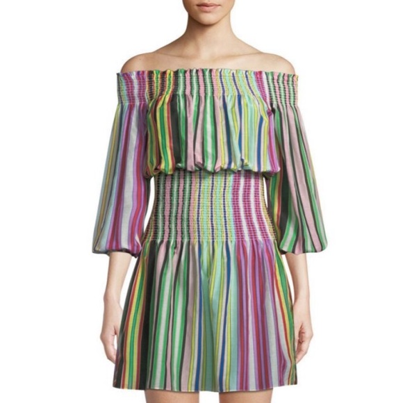 dvf off the shoulder dress